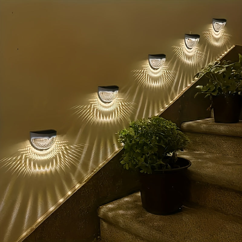 SolarGlow Semi-Round LED Fence Lighting – Elegant and Durable