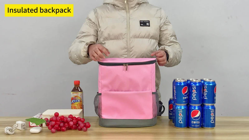 Cooler Backpack for 24 Cans – Ideal for Beach, Camping, and Picnics