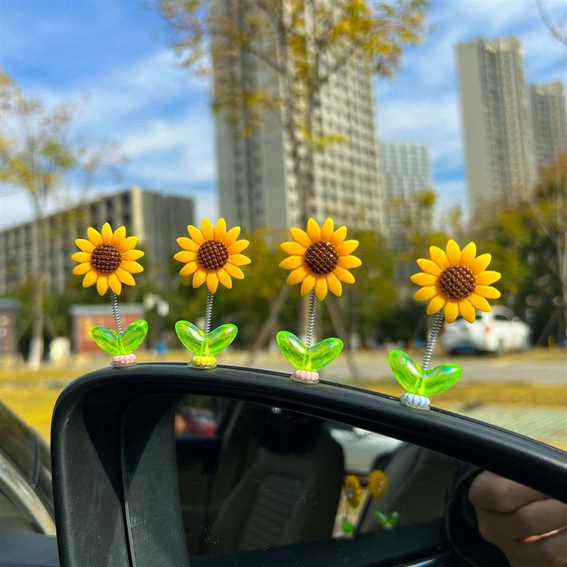 SunnyRide - Cute Sunflower Car Ornament