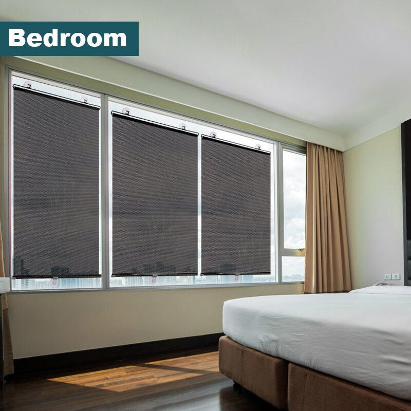 Sun-Blocking Roller Blind - Easy Installation and Protection