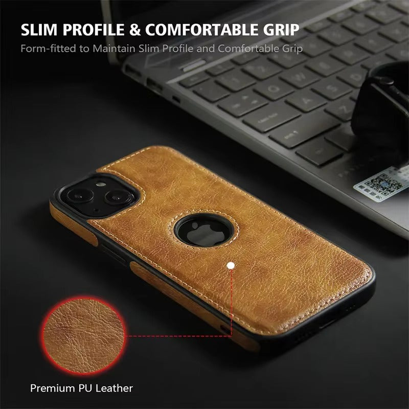 Luxury Leather iPhone Case – Business & Protective