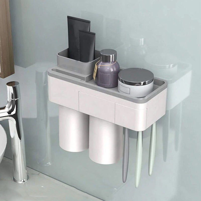 ToothCare - Handy Toothbrush Holder with Toothpaste Dispenser