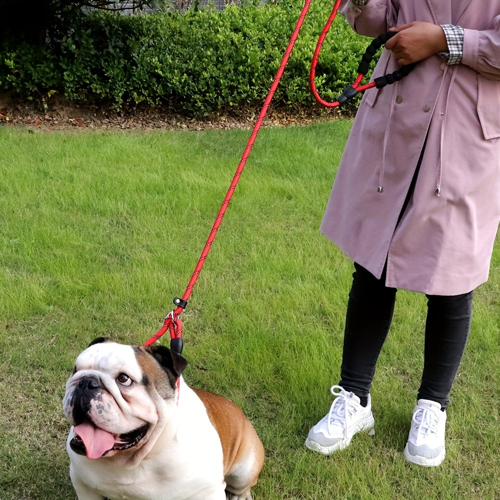 Reflective Dog Leash with Padded Handle – Adjustable and Durable for All Dogs