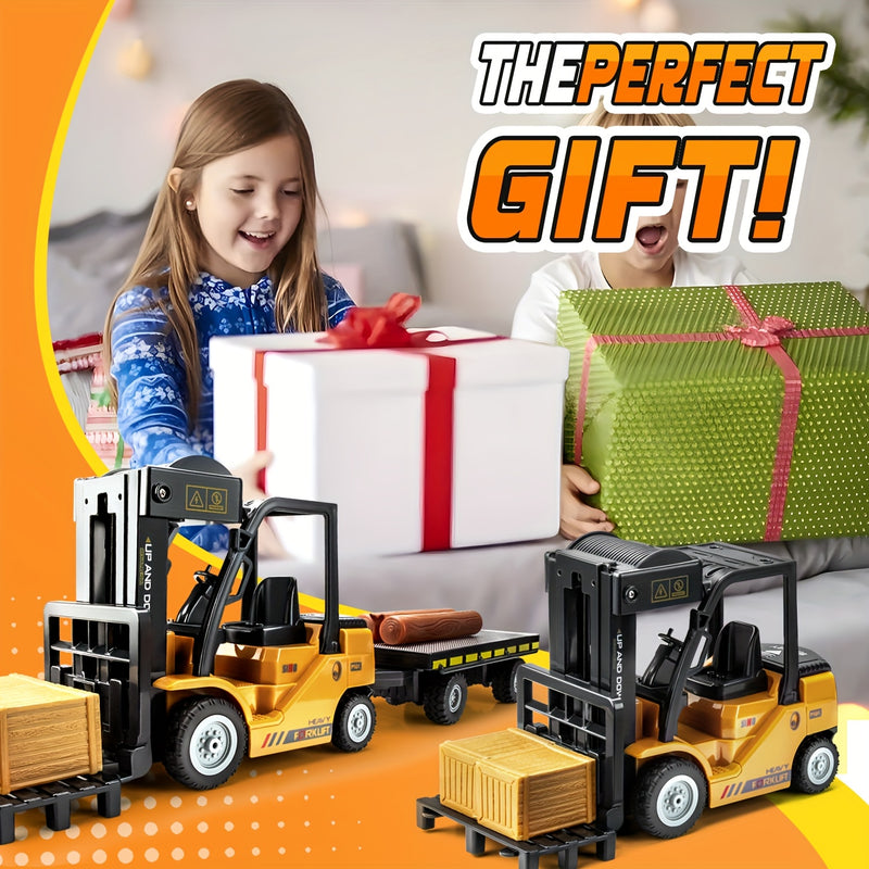 Heavy Duty Remote Control Forklift – 1:24 Scale with Lights & Trailer