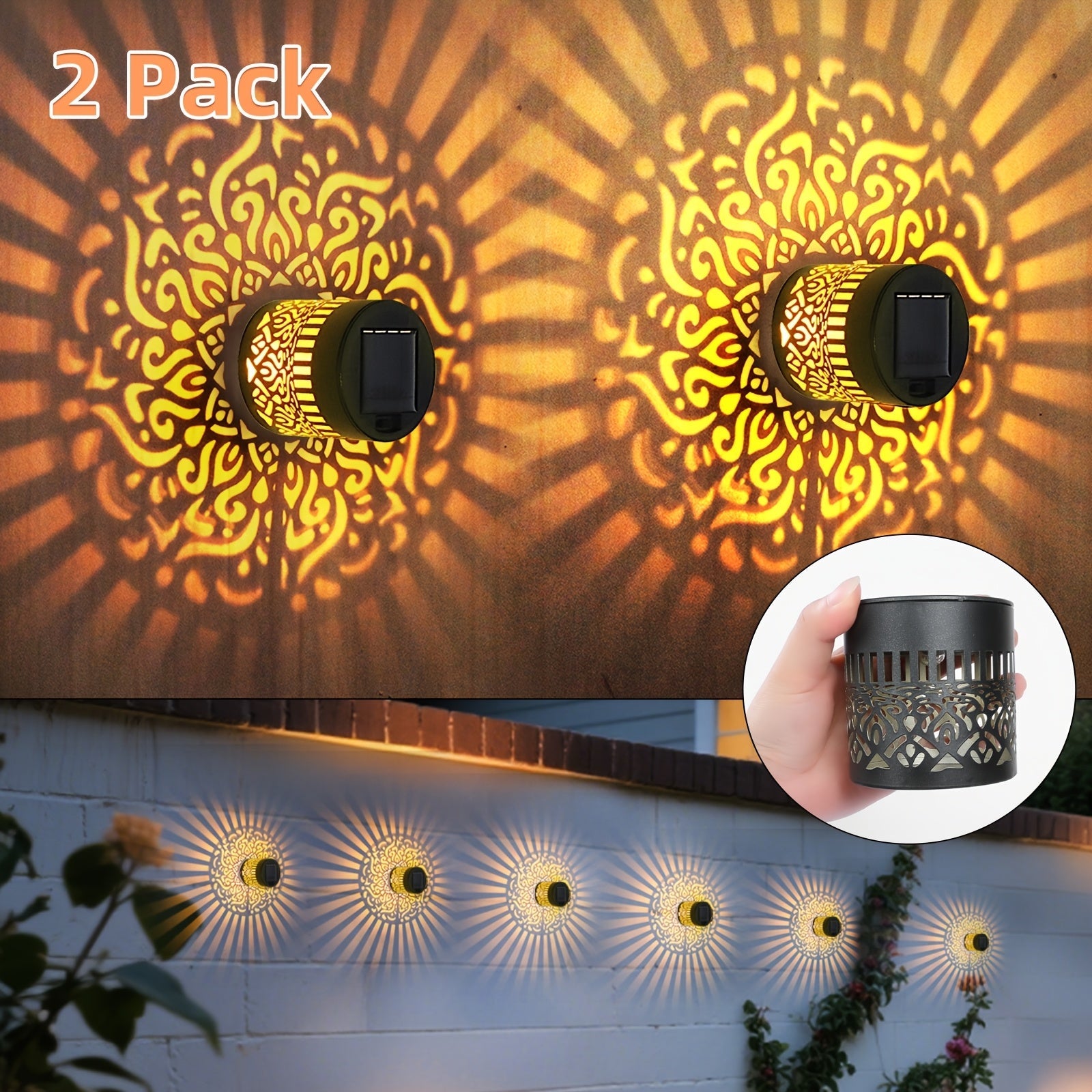 SolarGlow Duo Outdoor Wall Lighting – Elegant and Weather-Resistant