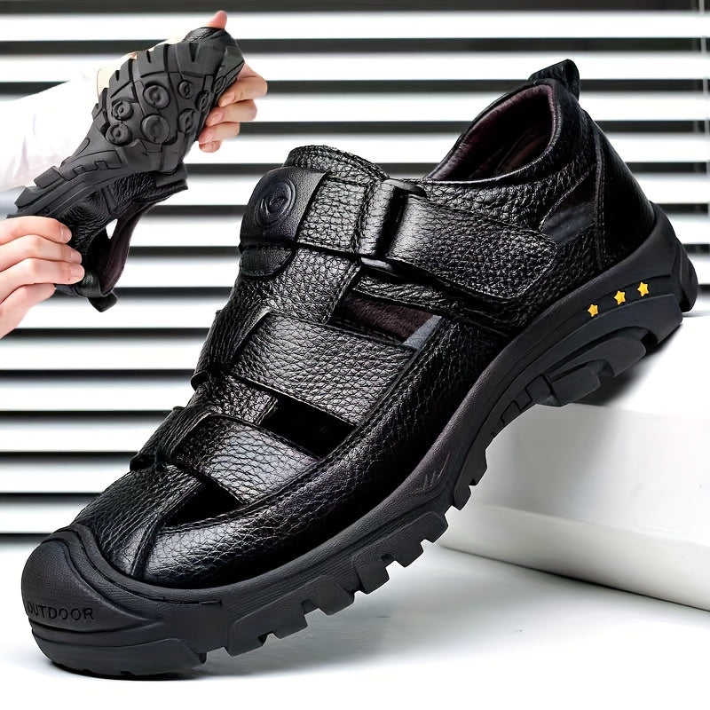 Sustainable Men's Outdoor Sandals – Breathable Adjustable Sandals with Non-Slip Sole