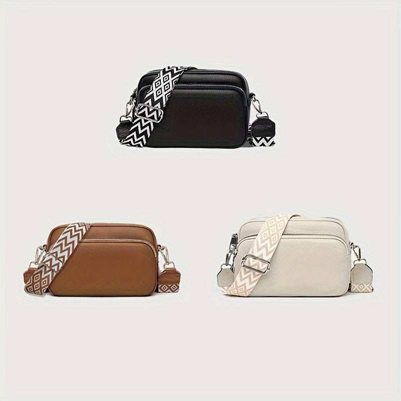 Fashionable Crossbody Bag for Women – Casual Shoulder Bag with Geometric Design