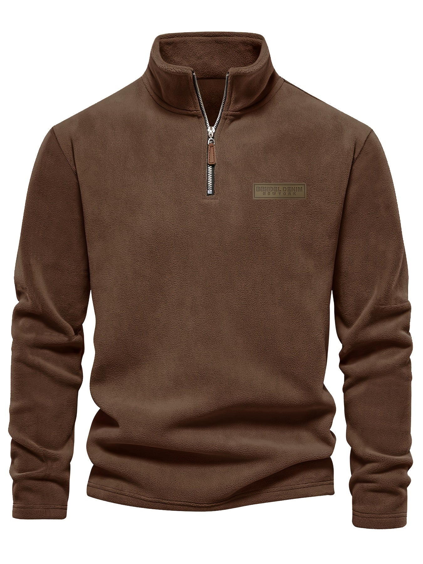 Fleece Lined Half-Zip Pullover - Comfortable and Warm for Cold Days