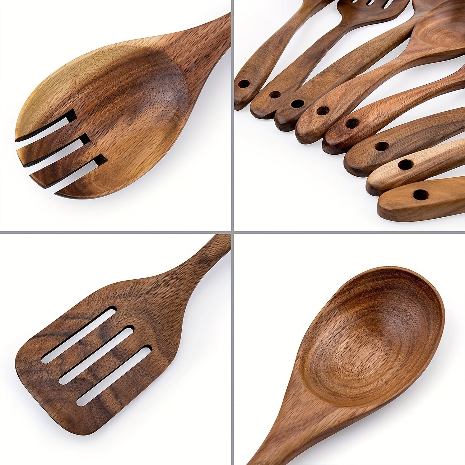 8-Piece Acacia Wood Kitchen Set – Stylish and Practical
