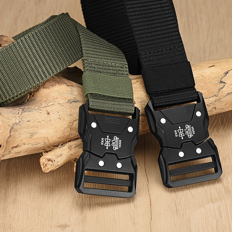 Unisex Tactical Nylon Belt – Sturdy, Breathable, and Versatile