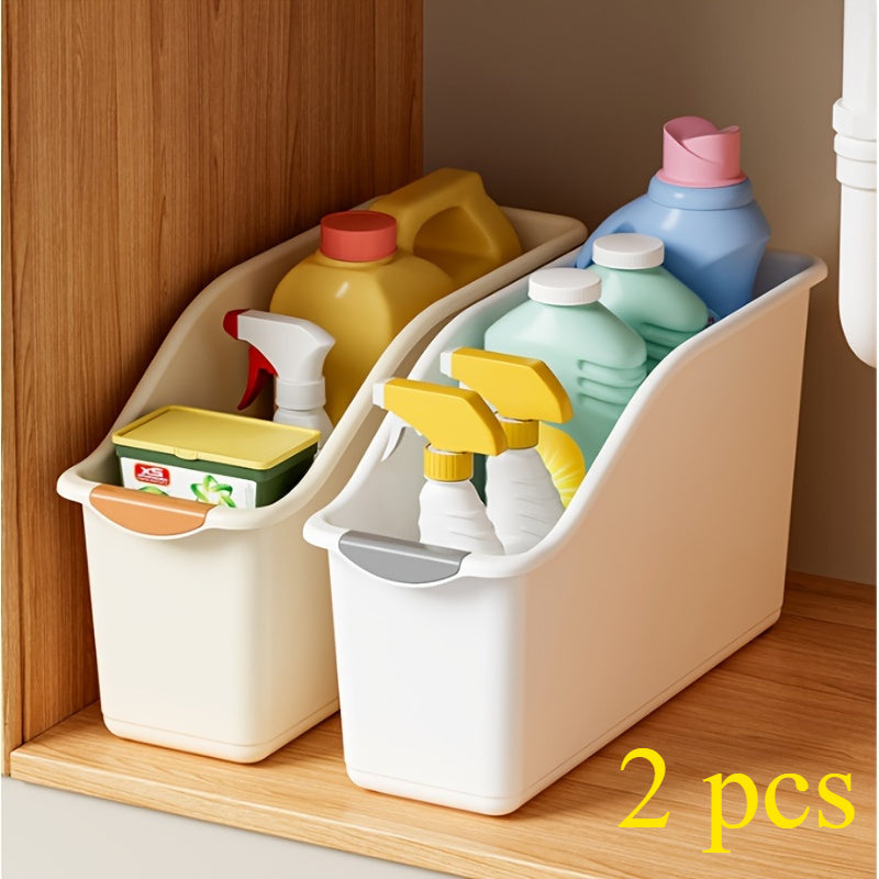 Multifunctional Storage Baskets with Curved Design - Stylish Solution for Home Organization