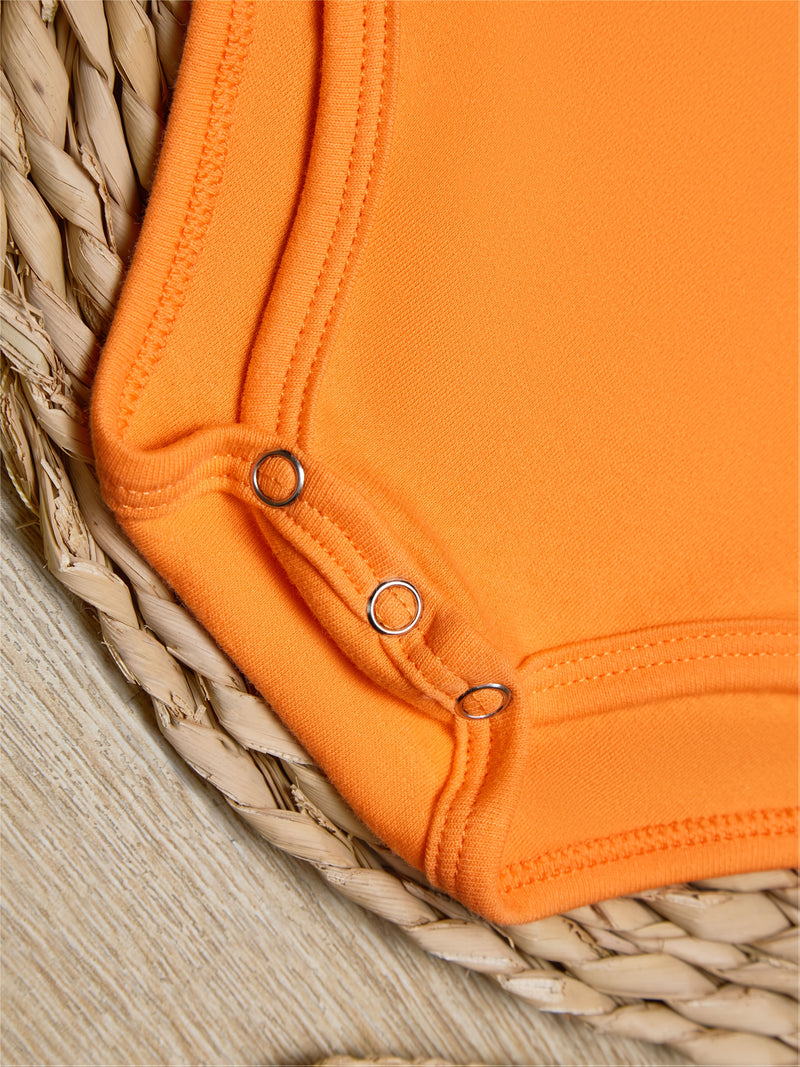 3-Pack Baby Bodysuits – Soft Cotton with Playful Food Prints