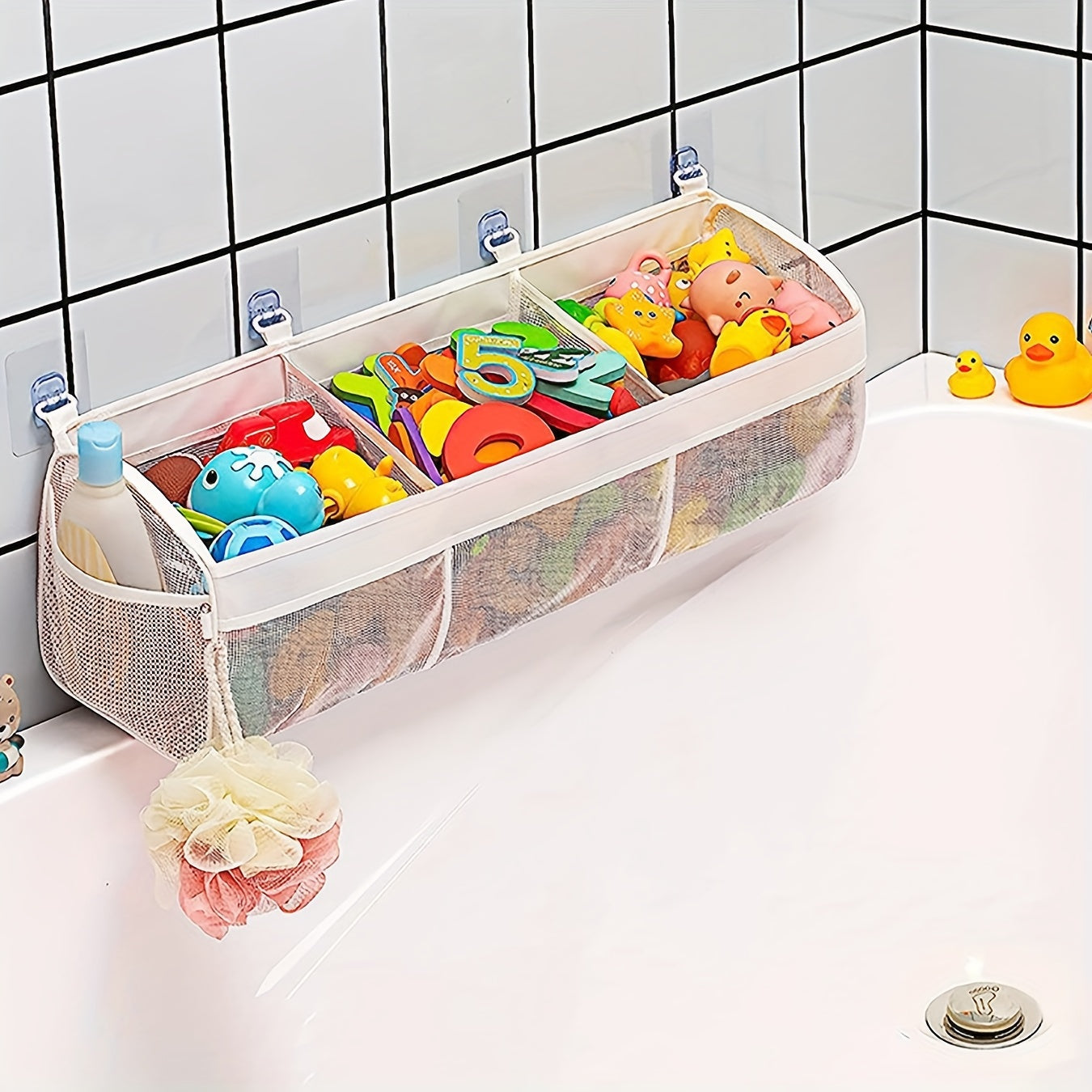 Mesh Bath Toy Organizer - Perfect for Tidiness