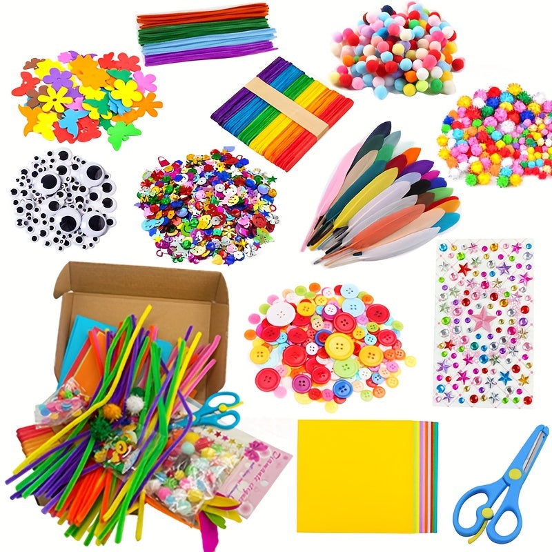 Creative DIY Craft Kit for Kids – Educational Toy with Various Materials