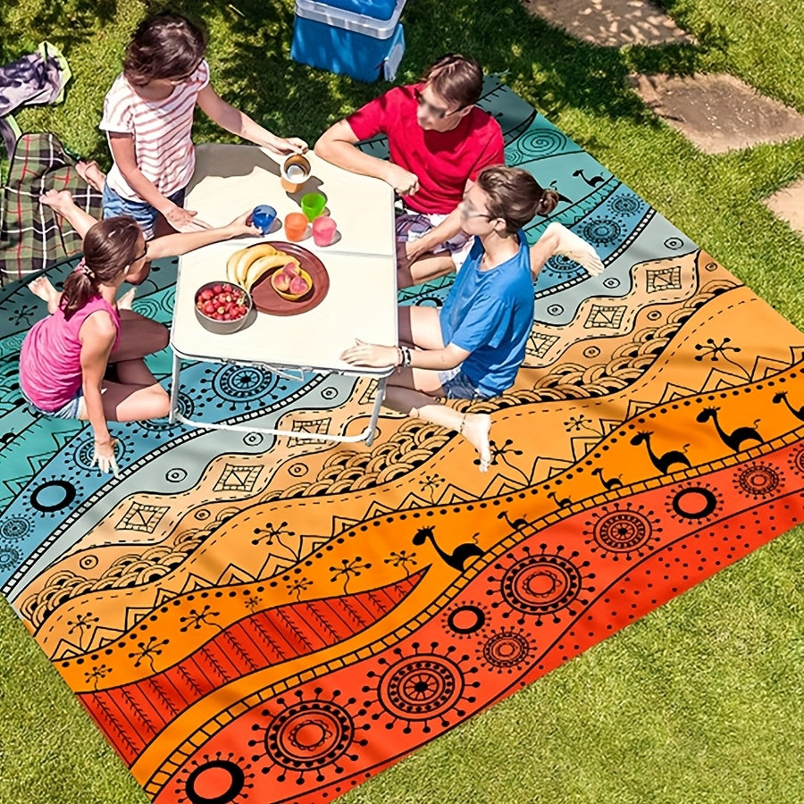 TropiComfort Oversized Beach Mat – Spacious, Durable, and Sand-Resistant