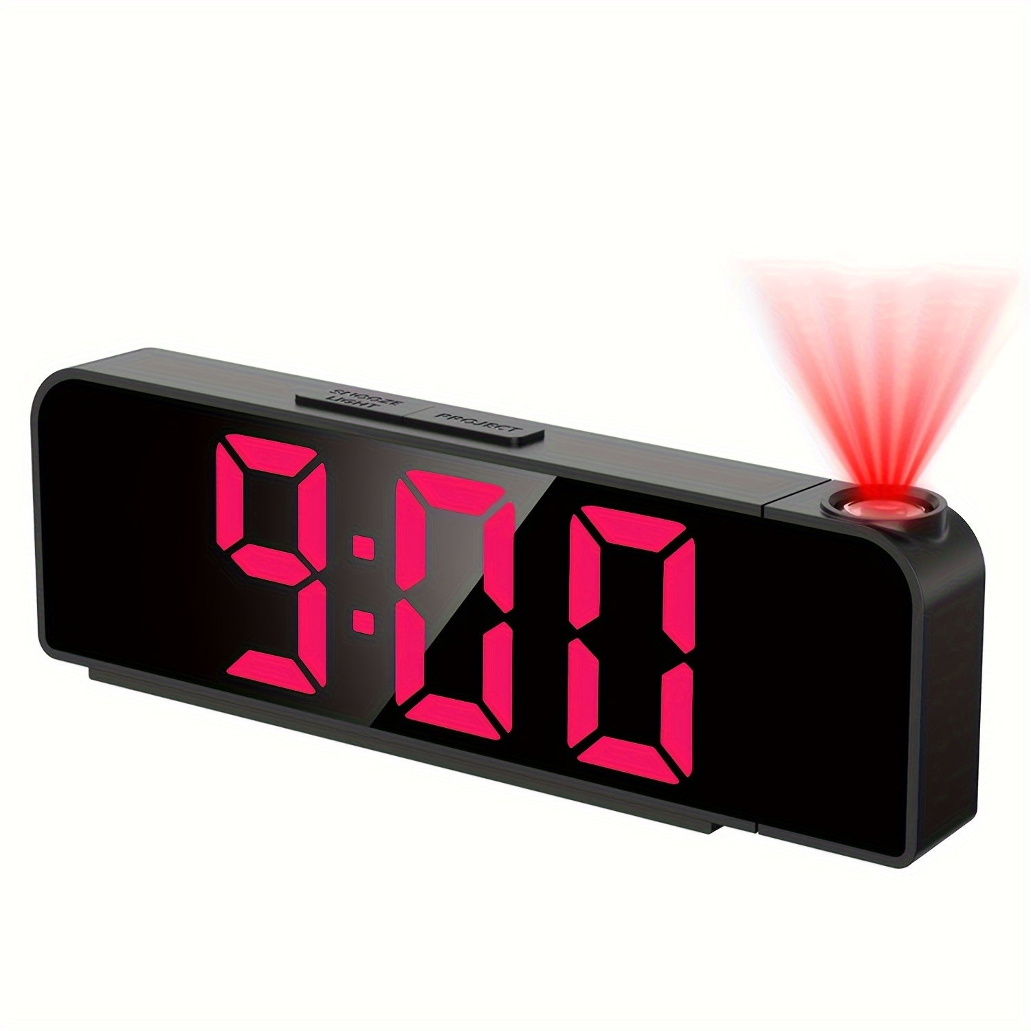 LED Projection Alarm Clock – Temperature and Date Display with USB Power