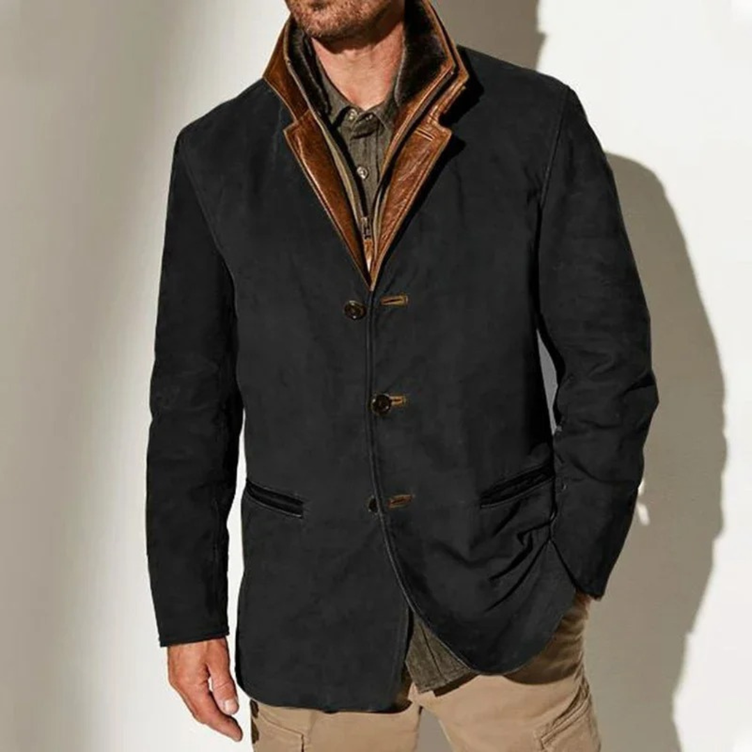 Luxury Suede Men's Jacket - Stylish and Refined Jacket for Any Occasion