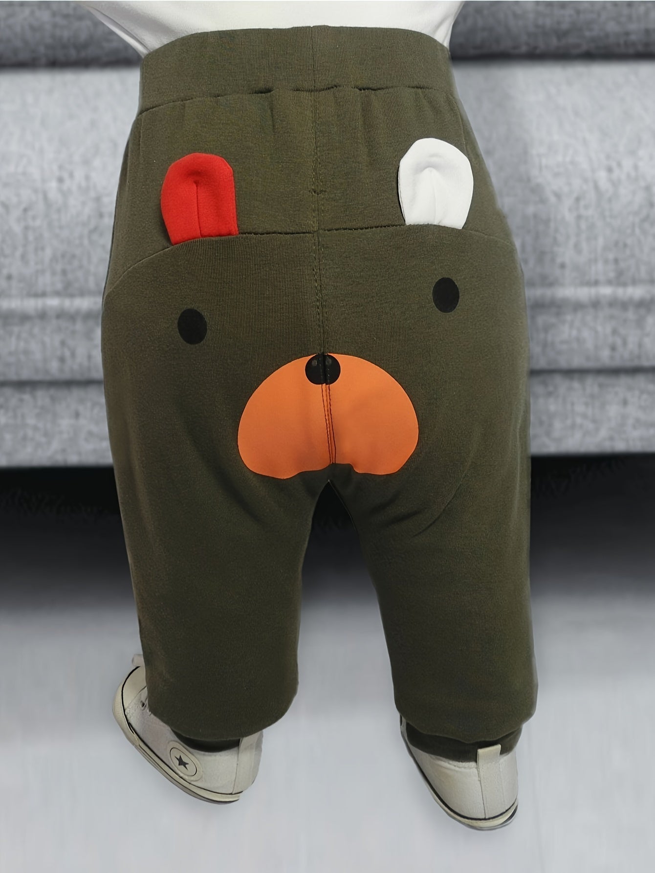 Cute Bear Jogging Pants for Babies – Ideal for Outdoor Adventures in Spring and Autumn