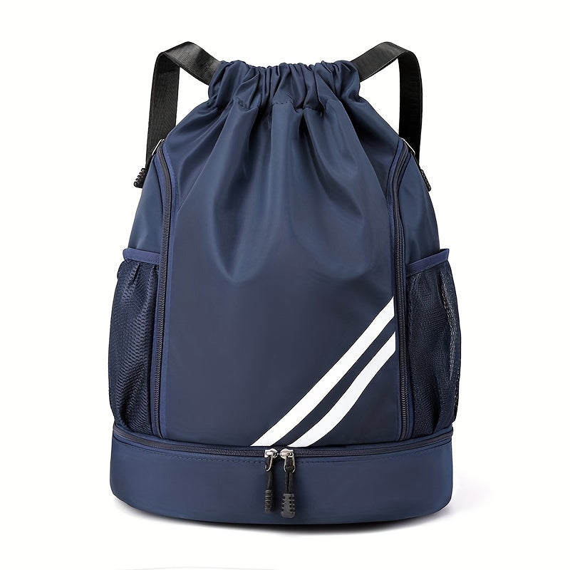 Sporty Drawstring Backpack - Spacious and versatile for any activity