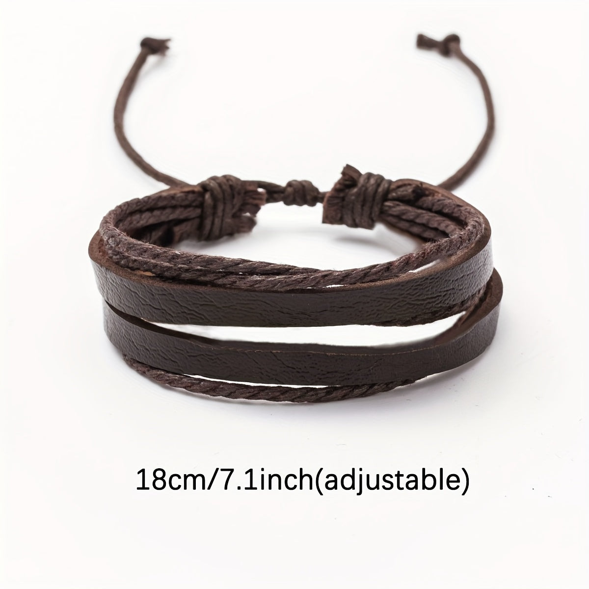Stylish Leather and Wooden Bracelets Set - For the Modern Man
