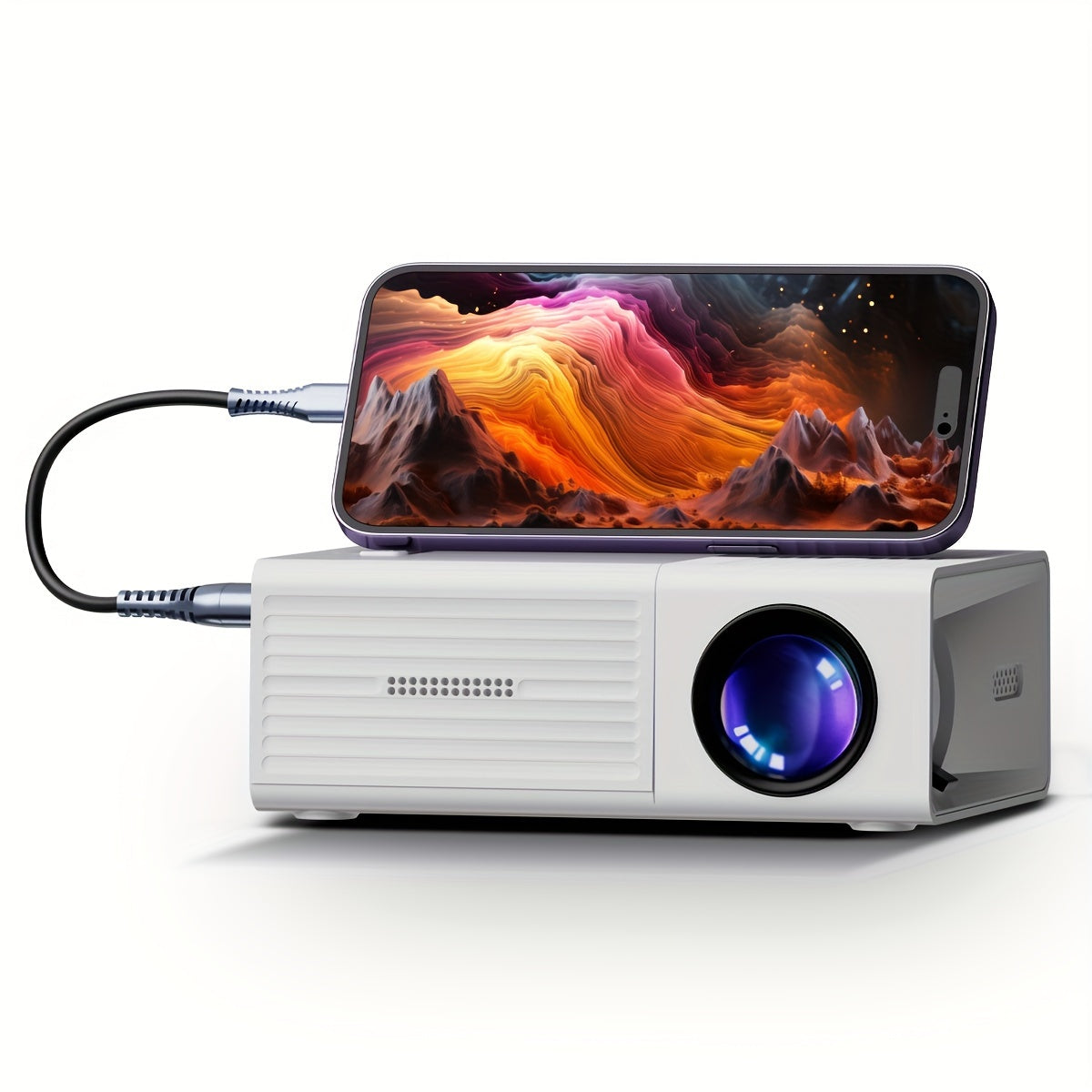 ClarityBeam Compact Mini Projector – High-Performance Imaging in a Portable Design
