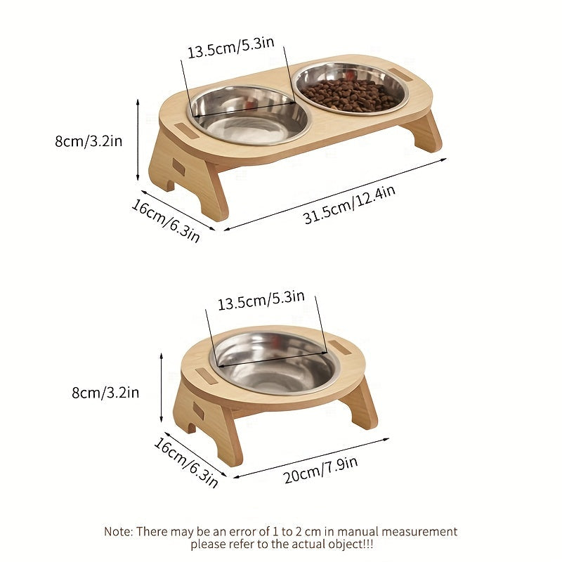 Elevated Cat Food Bowl Set – Durable and Comfortable Eating for Your Cat
