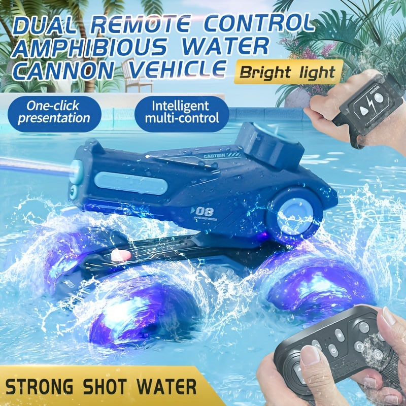 SplashRider Amphibious RC Water Cannon Truck – Splashing Play Fun