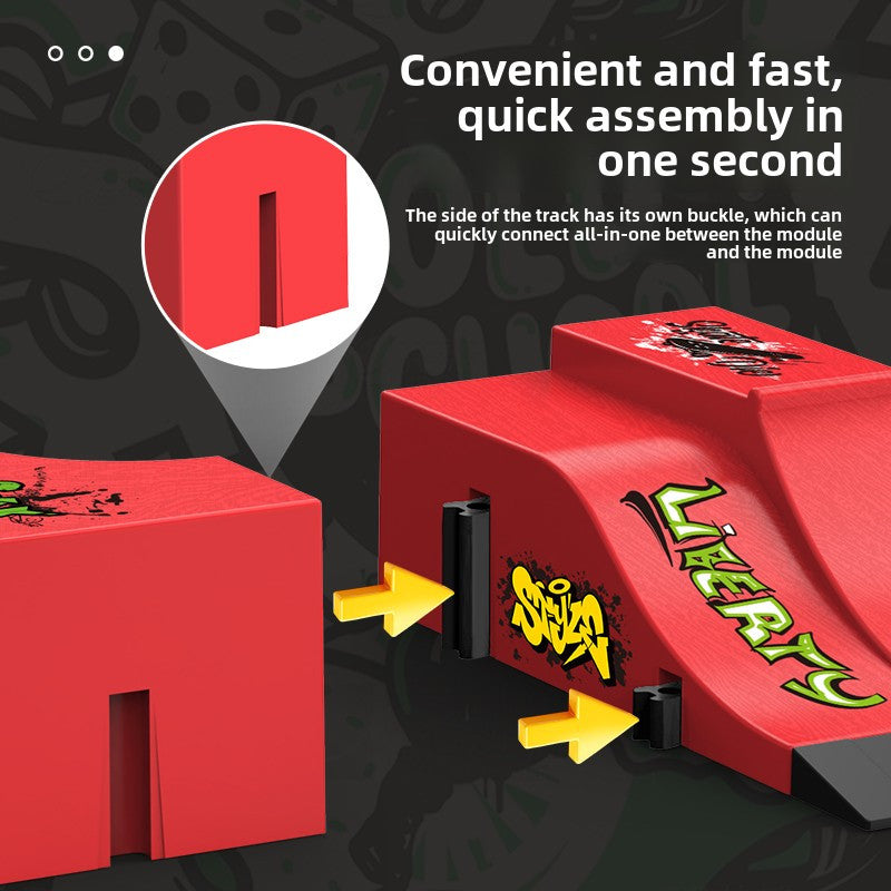 MiniRamp Finger Skatepark – Creative Play Fun and Skills Training