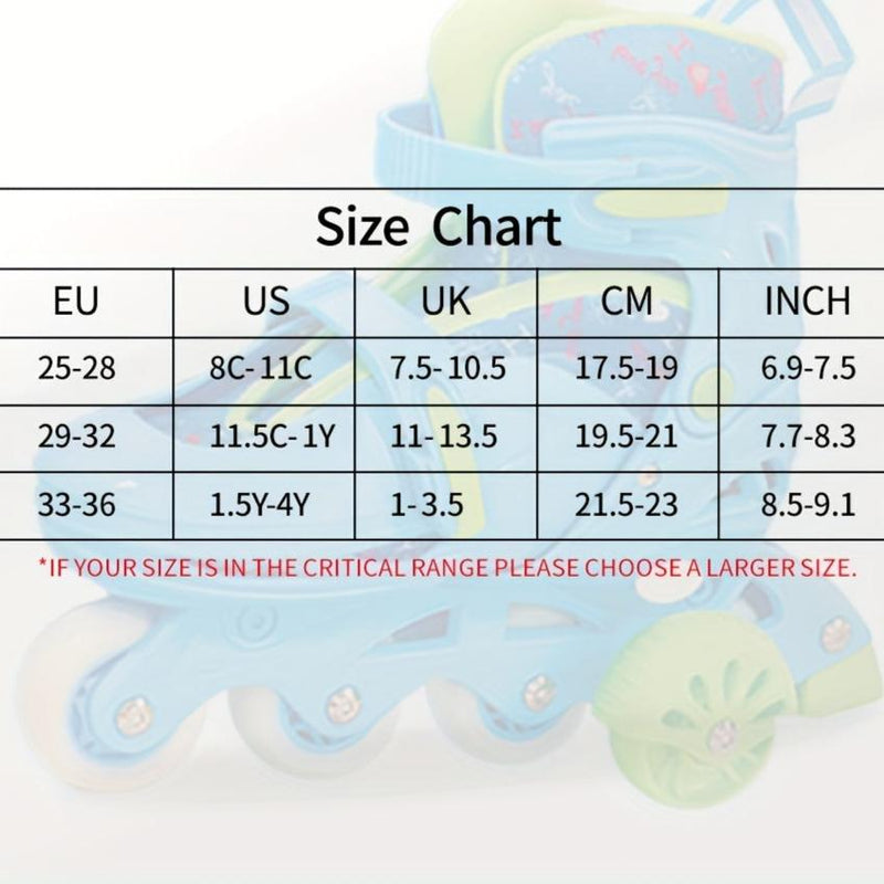 LightBlitz Adjustable Roller Skates - For Children with Style and Speed