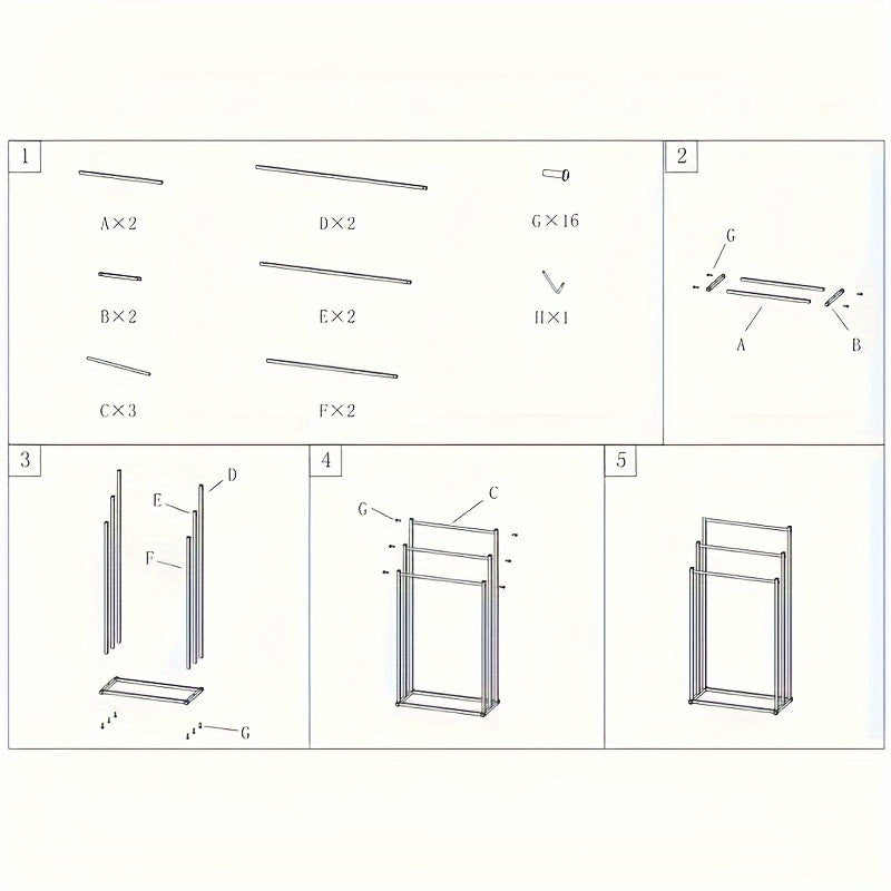 Practical Towel Rack - For a Tidy Bathroom