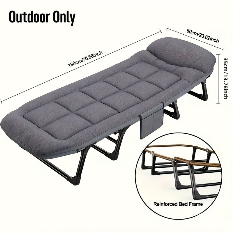 Foldable Camping Bed for Adults – Lightweight Aluminum and Stainless Steel Frame