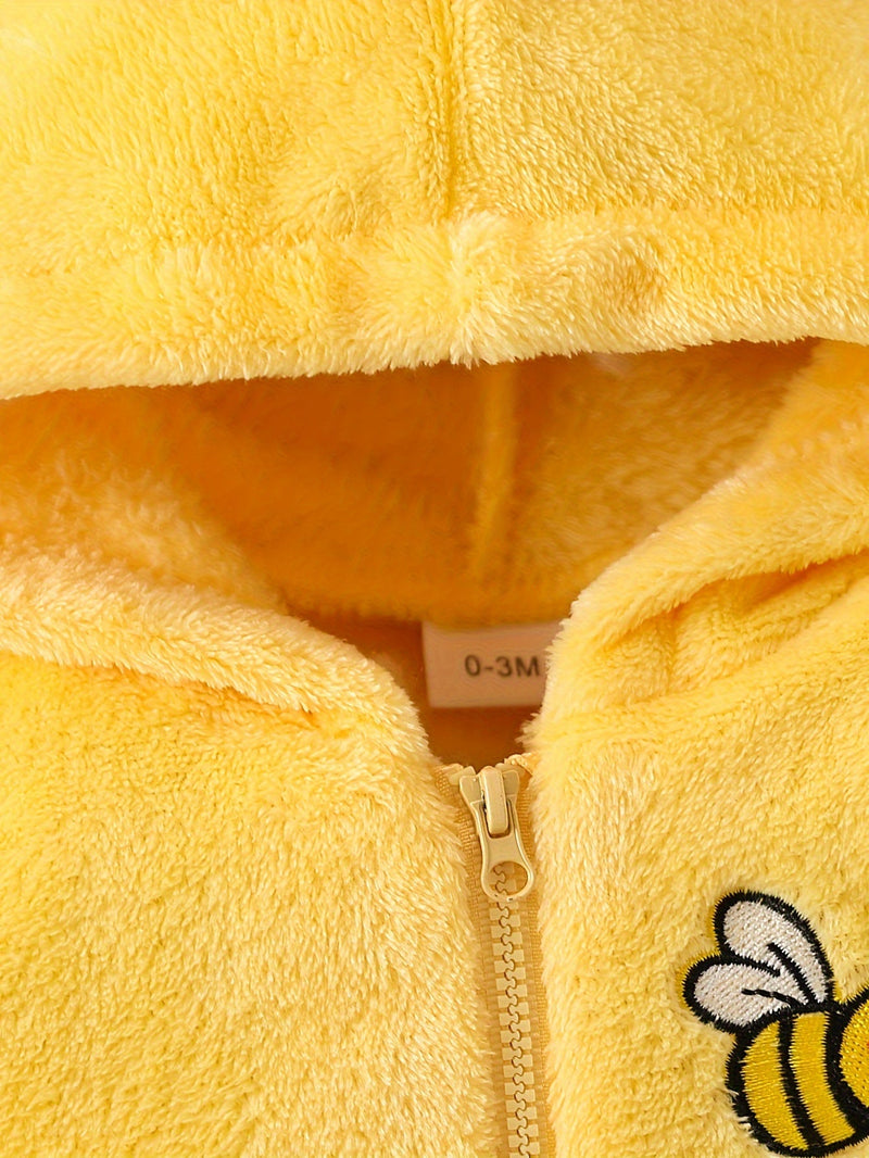 3-Piece Baby Girls Flannel Set – Ideal for Cold Autumn and Winter Days