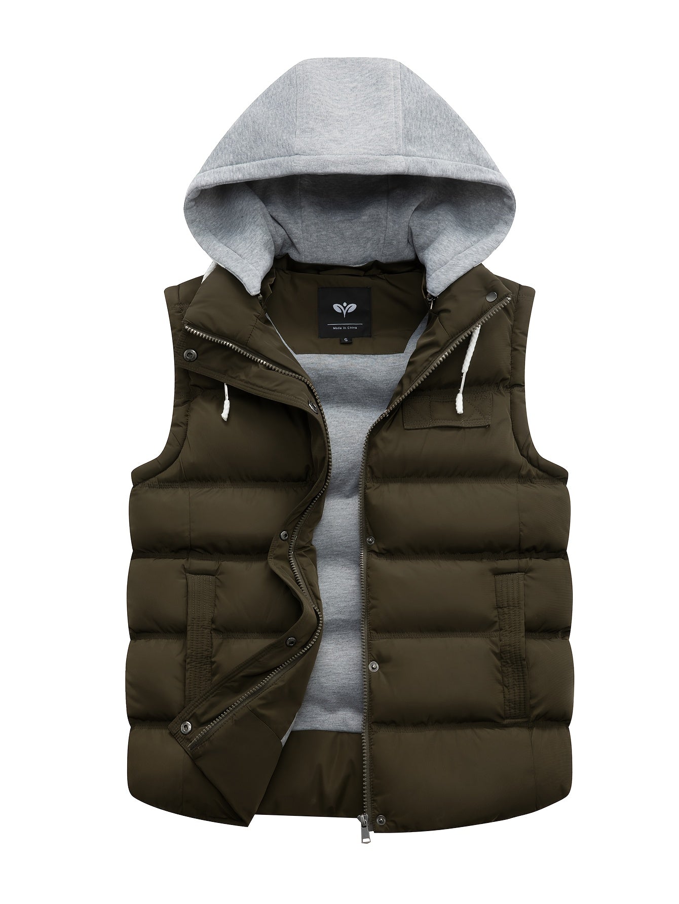 Quilted Women's Vest with Hood – Stylish and Warm Sleeveless Winter Jacket