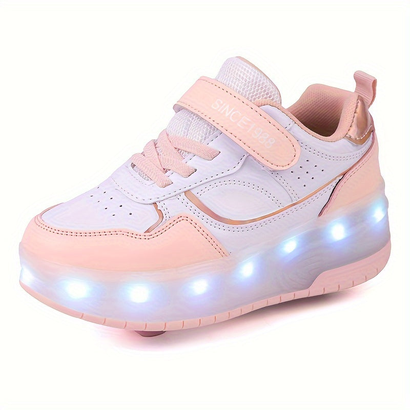 GlowRiders Roller Sneakers - For Kids with Light Show