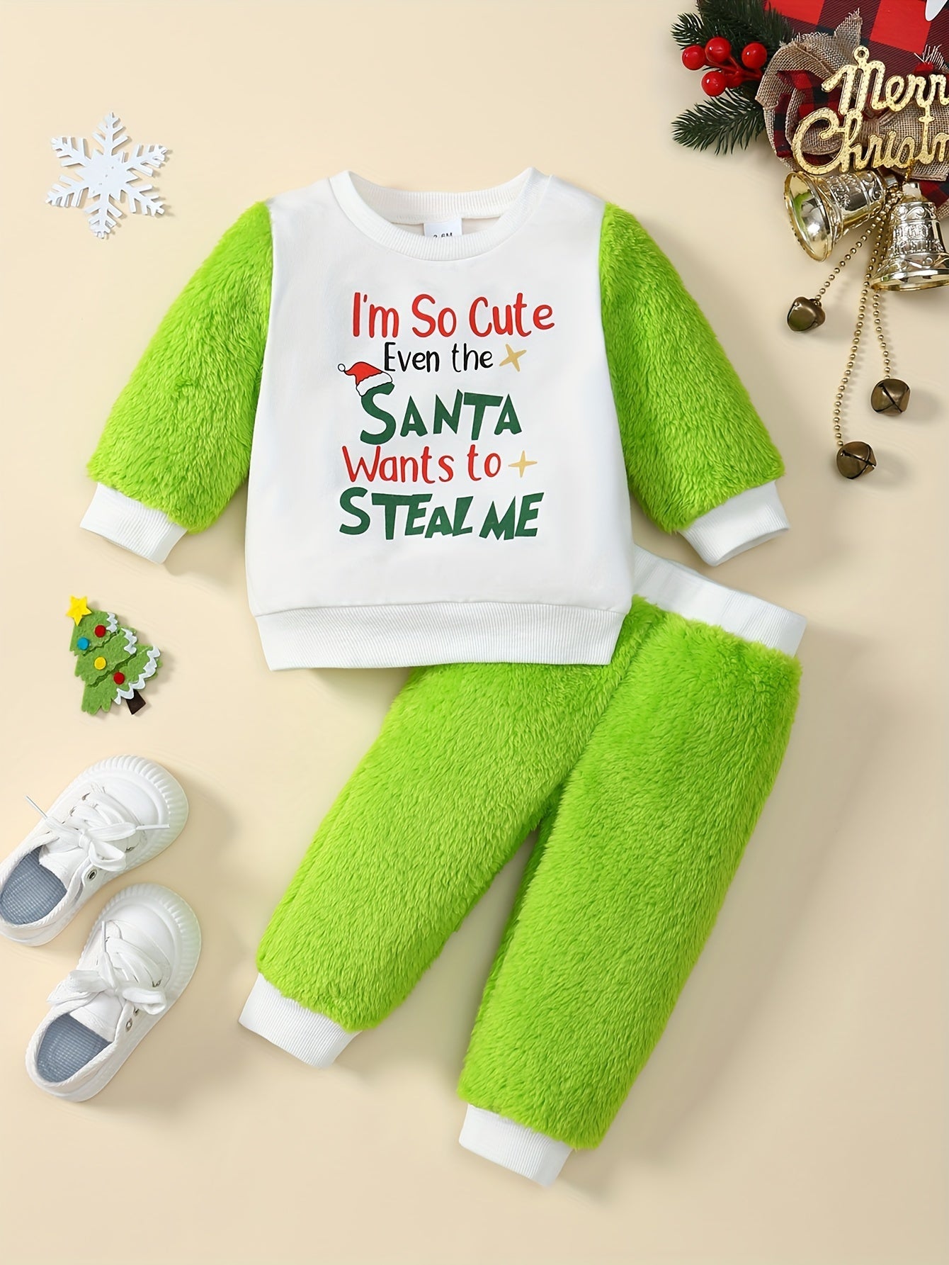Floral Christmas Baby Set - For Cozy Festive Joy
