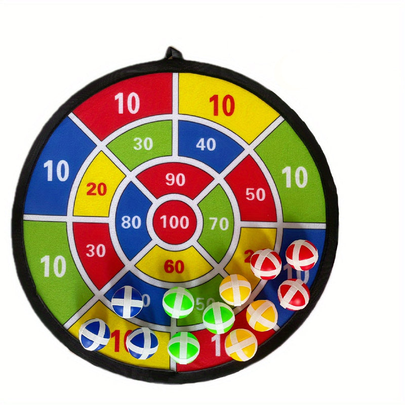 Sticky Dart Ball Set - Interactive Family Dartboard Game for Indoor and Outdoor Use