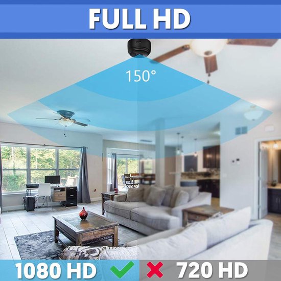 CamSpy - Mini Security Camera - HD - 1080P - Wireless