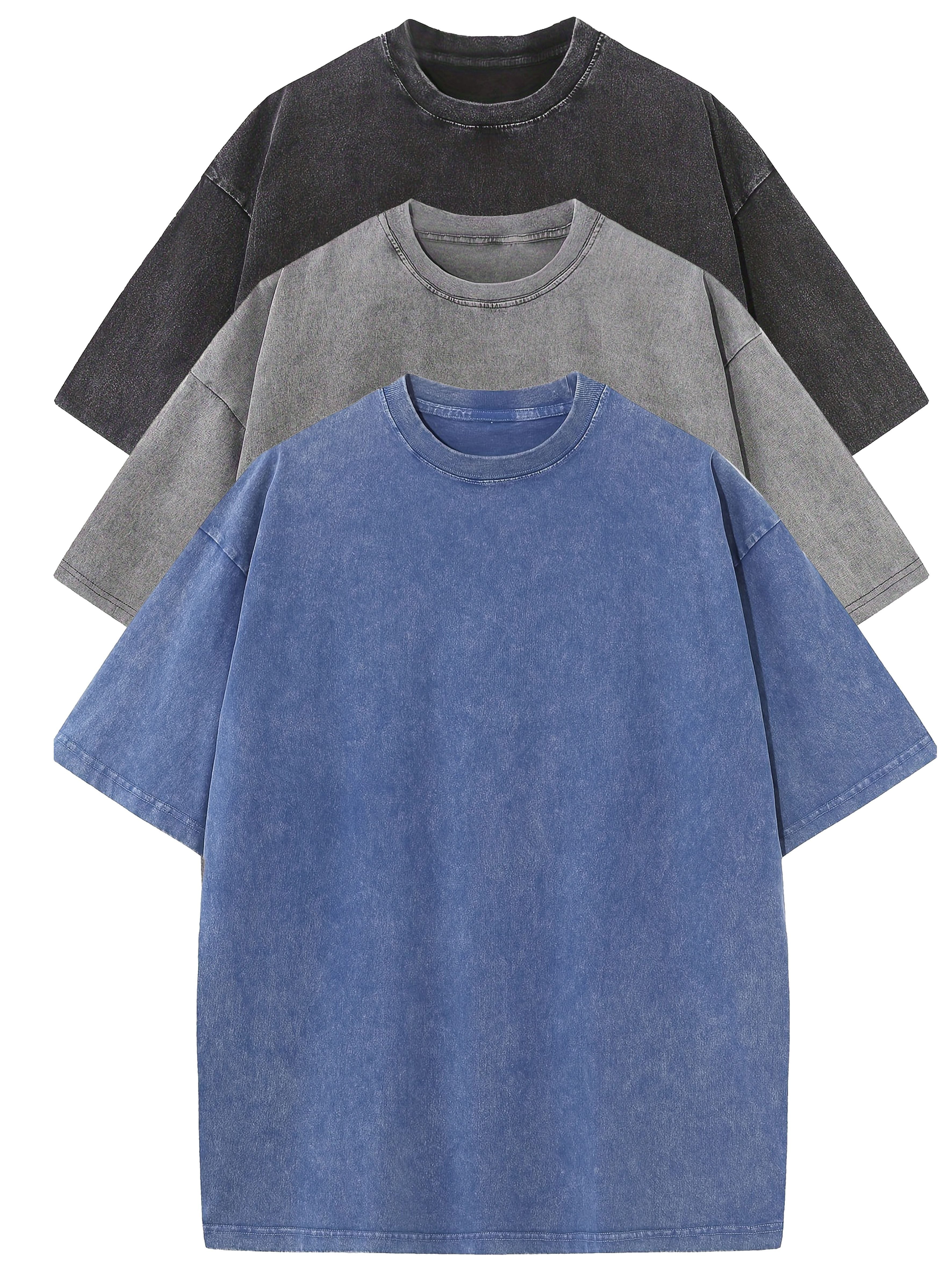 Relaxed Men's T-shirts 3-pack – Soft and Durable Wear Comfort