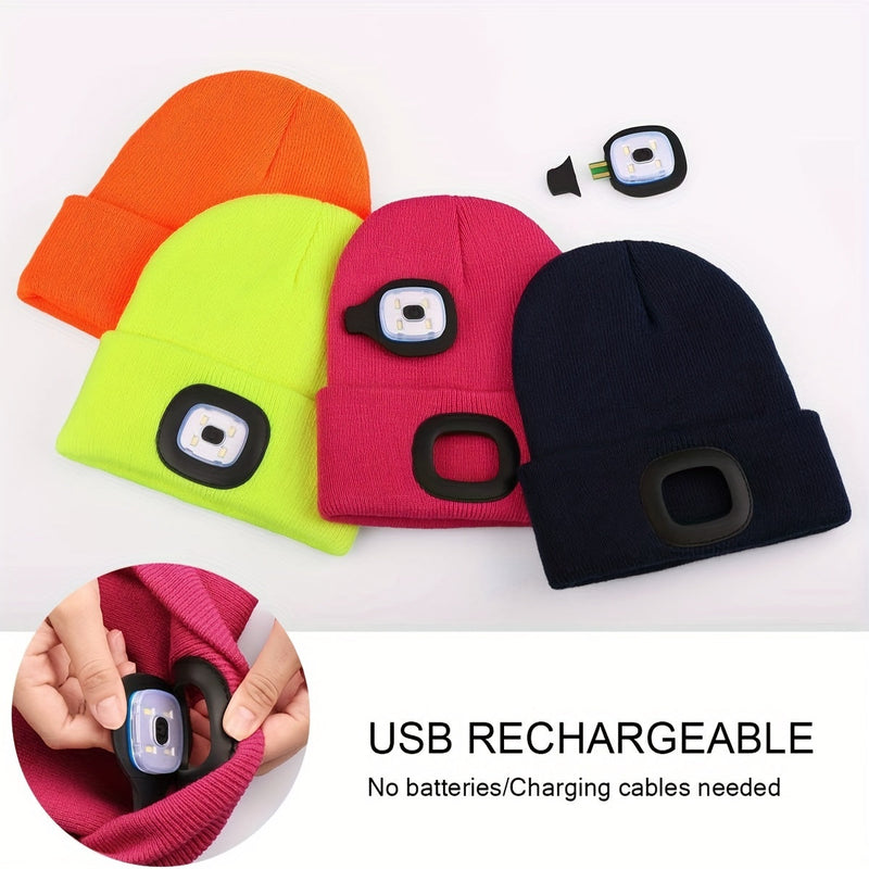 LED Beanie for Kids - Hands-Free and Illuminated