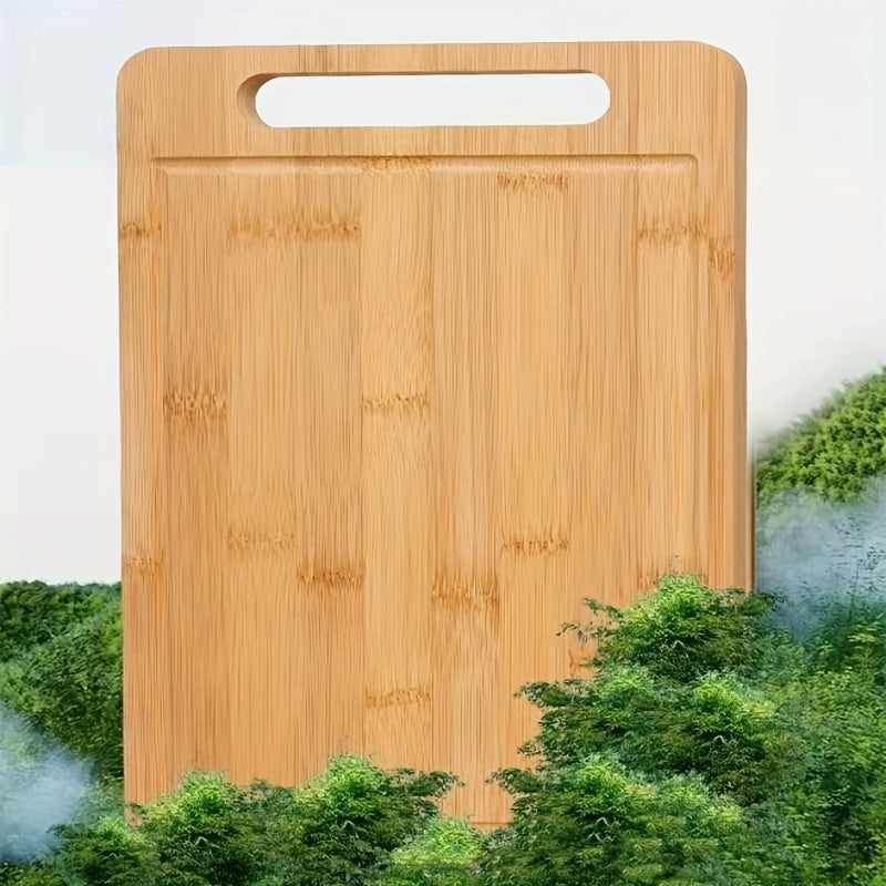 Bamboo Cutting Board with Juice Groove – Sturdy, Natural, and Ideal for Daily Use