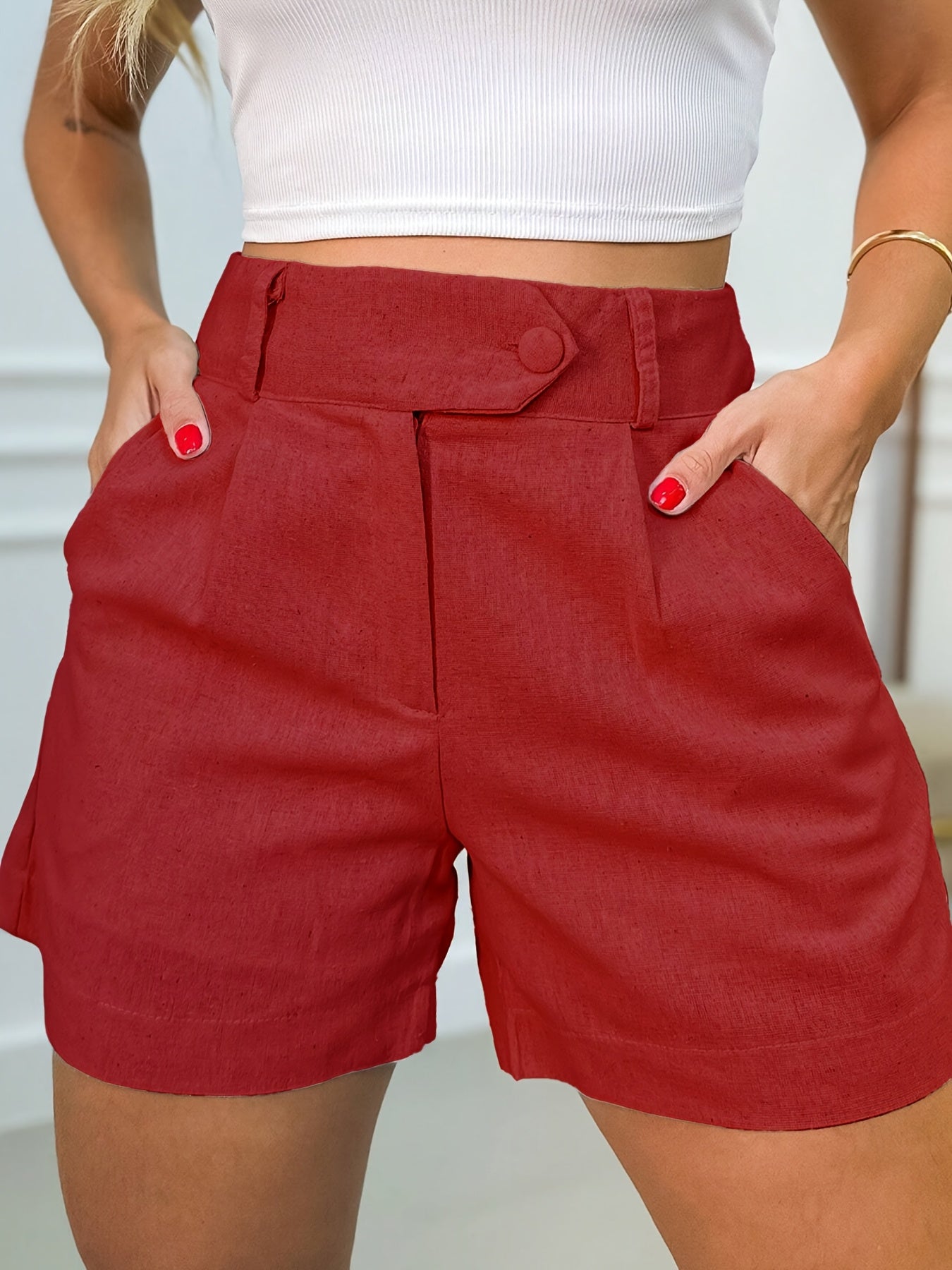 Elegant High Waist Shorts – Comfort and Style in One