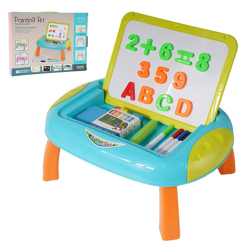 Educational Drawing Board for Kids – Double-Sided with Magnetic Numbers and Letters for Creative Learning
