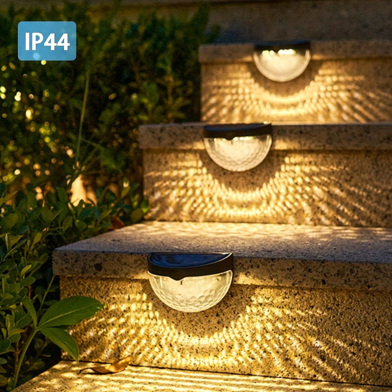 SolarGlow Semi-Round LED Fence Lighting – Elegant and Durable