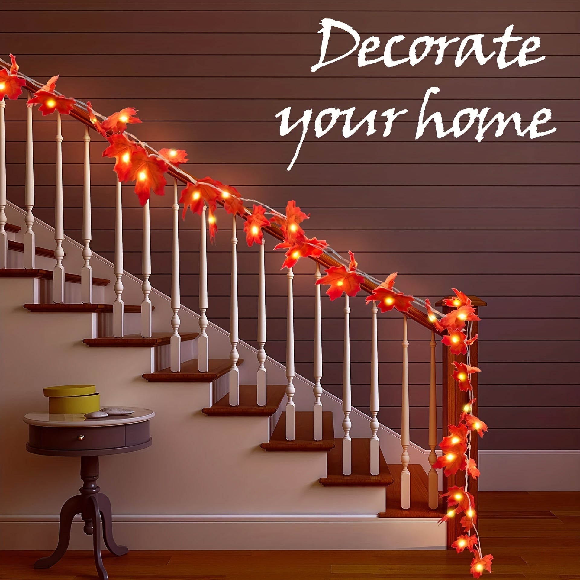 LED Leaf Light String – Warm Autumn Atmosphere for Home and Parties