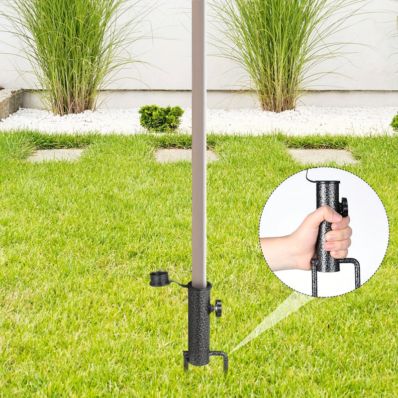 Portable Adjustable Umbrella Base – Heavy-Duty Steel Stability