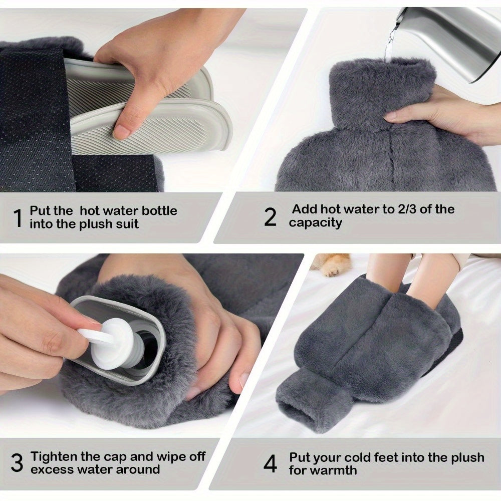 CozyHeat Hot Water Bottle – Large and Plush for Lasting Warmth