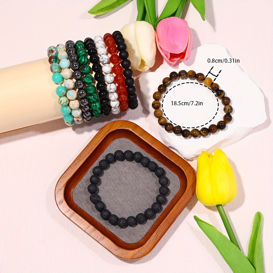 Colorful Natural Stone Bracelets - For a Stylish Flair
