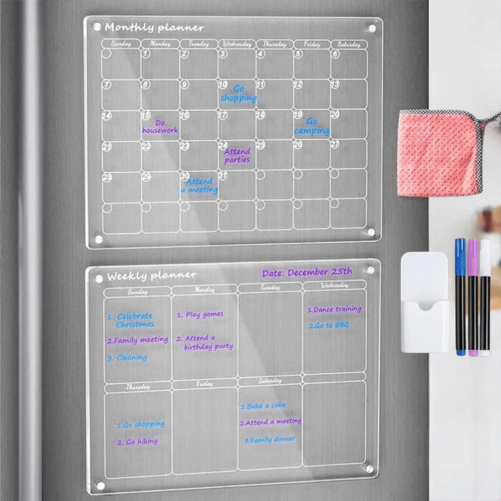 SmartSchedule - Magnetic Refrigerator Calendar & Planner