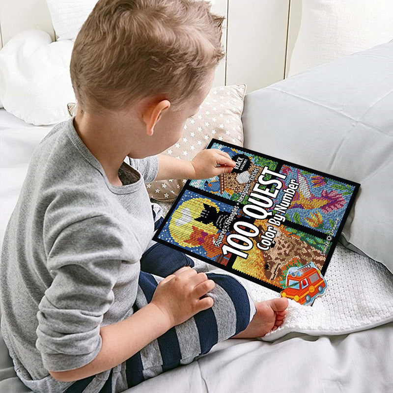 Colorful Creative Paint by Numbers Book - For relaxation and fun