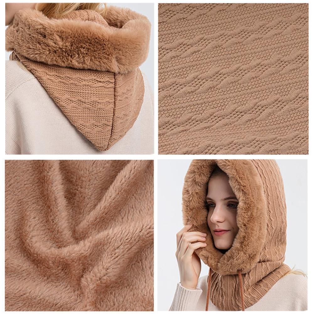 Winter Hood with Face Mask - Warm and Protective